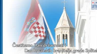 Čestitamo Dan državnosti i Dan hrvatskih branitelja grada Splita!